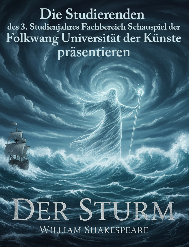 Studierende der Folkwang Hochschule spielen: Der Sturm 26-07-2026 2000 Studierende der Folkwang Hochschule spielen: Der Sturm 26-07-2026 2000